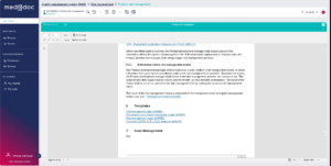Skapa ett dokument via en länk i en standard operating procedure (SOP) i MedQdoc eQMS